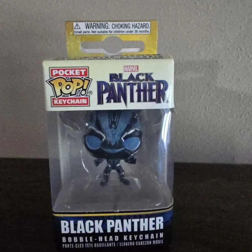 Funko Pocket POP! Keychain: Marvel - Black Panther (Glow in the Dark)